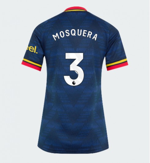 Arsenal Cristhian Mosquera #3 Bortedrakt Dame 2026-27 Korte ermer Arsenal Cristhian Mosquera #3 Bortedrakt Dame 2026-27 Korte ermer
